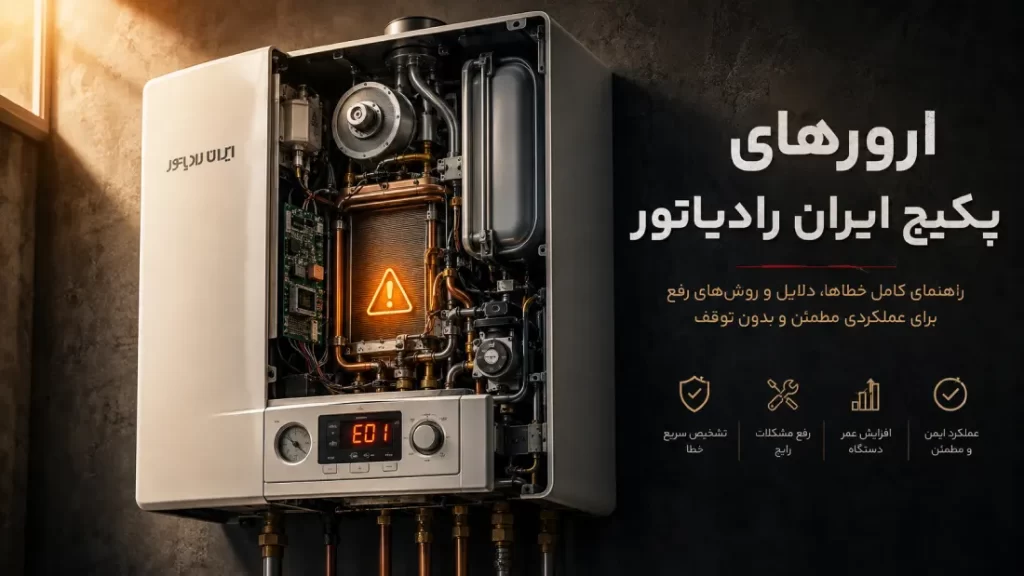 ارور های پکیج ایران رادیاتور